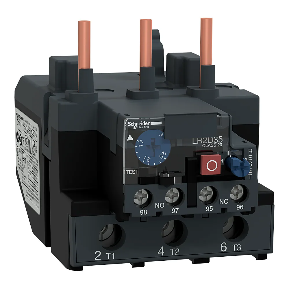 Теплове реле TeSys Deca 17-25 А клас 20 1NO+1NC для LC1D80-D95 Schneider Electric LR2D3522