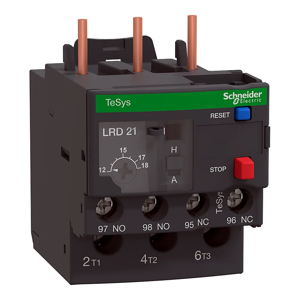 Теплове реле TeSys Deca недиференційне 12-18 А клас 10A 1NO+1NC Schneider Electric LR3D21