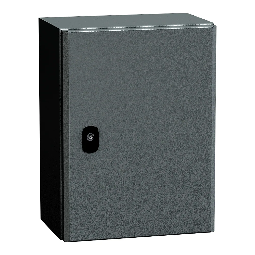 Шафа металева Spacial S3D 400х300х200 мм IP66 з монтажною панеллю Schneider Electric NSYS3D4320P