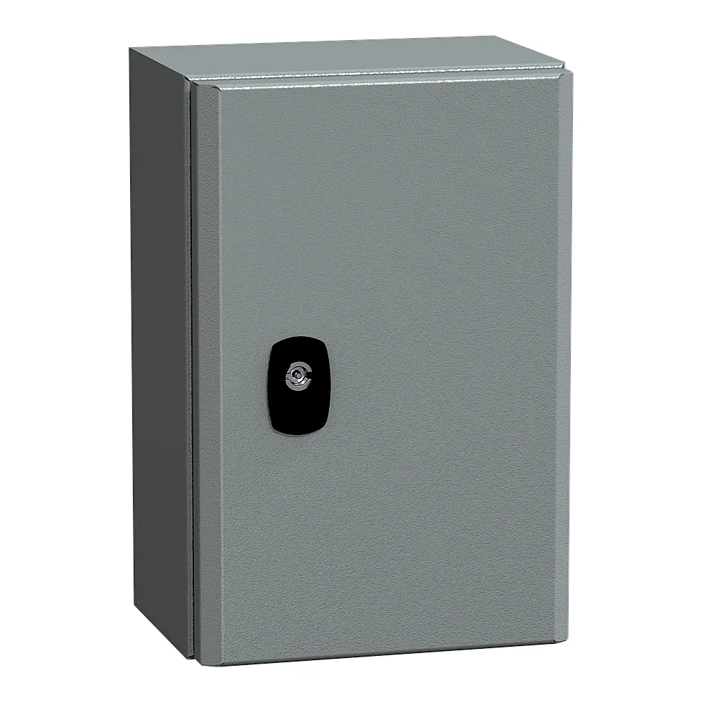 Шафа металева Spacial S3D 300х200х150 мм IP66 з монтажною панеллю Schneider Electric NSYS3D3215P