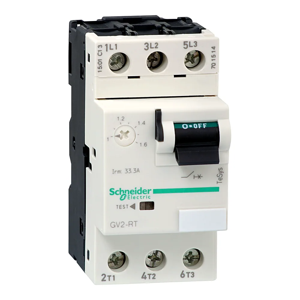 Автоматичний вимикач захисту двигуна TeSys GV2RT 3P 1,6-2,5 А Schneider Electric GV2RT07