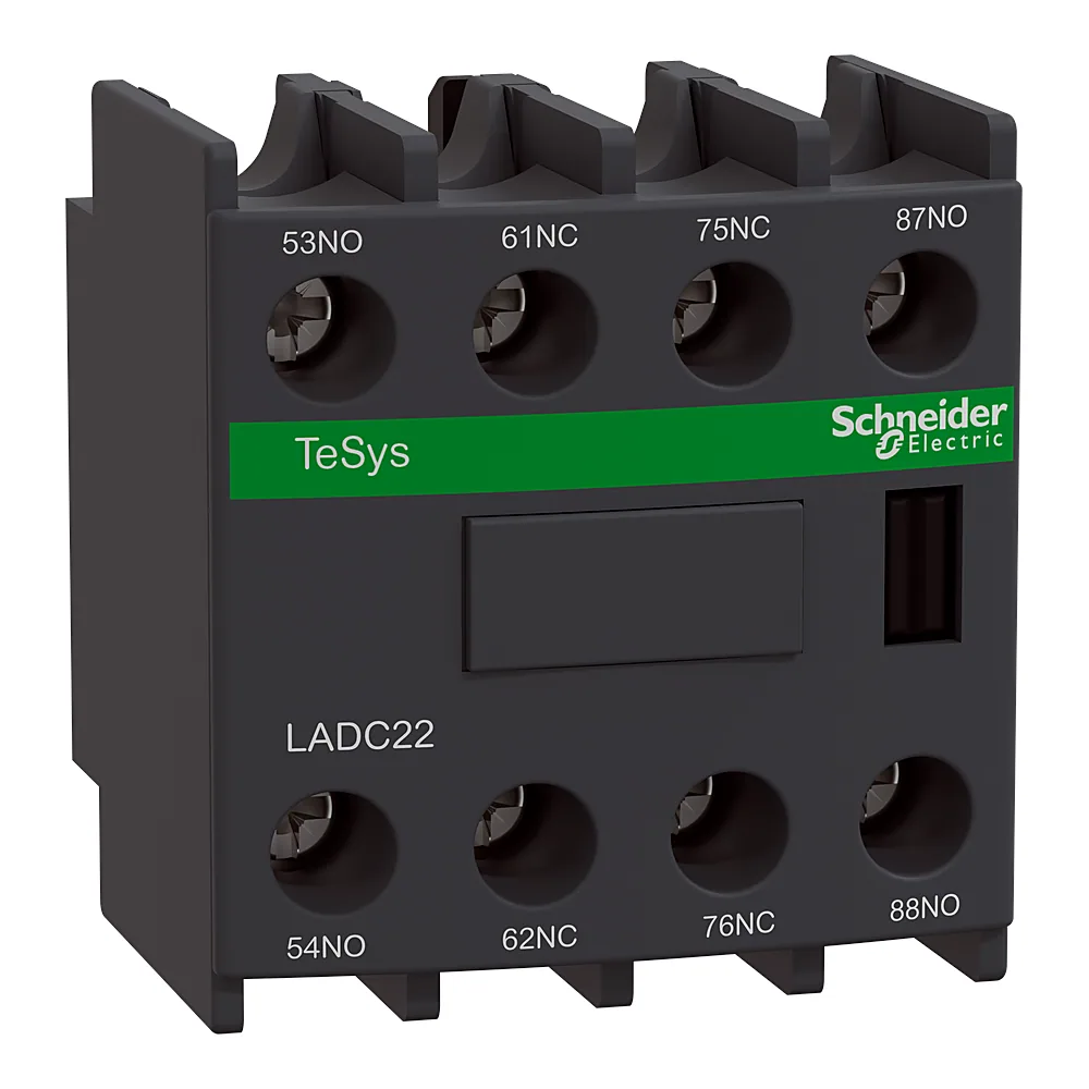 Блок-контакт 2NO+2NC фронтальний для контакторів серії D F B Schneider Electric LADC22