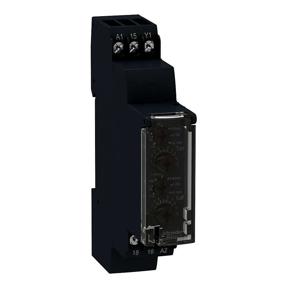 Реле часу модульне двофункціональне 24-240 В AC 24 В DC 17,5 мм Schneider Electric RE17RLMU