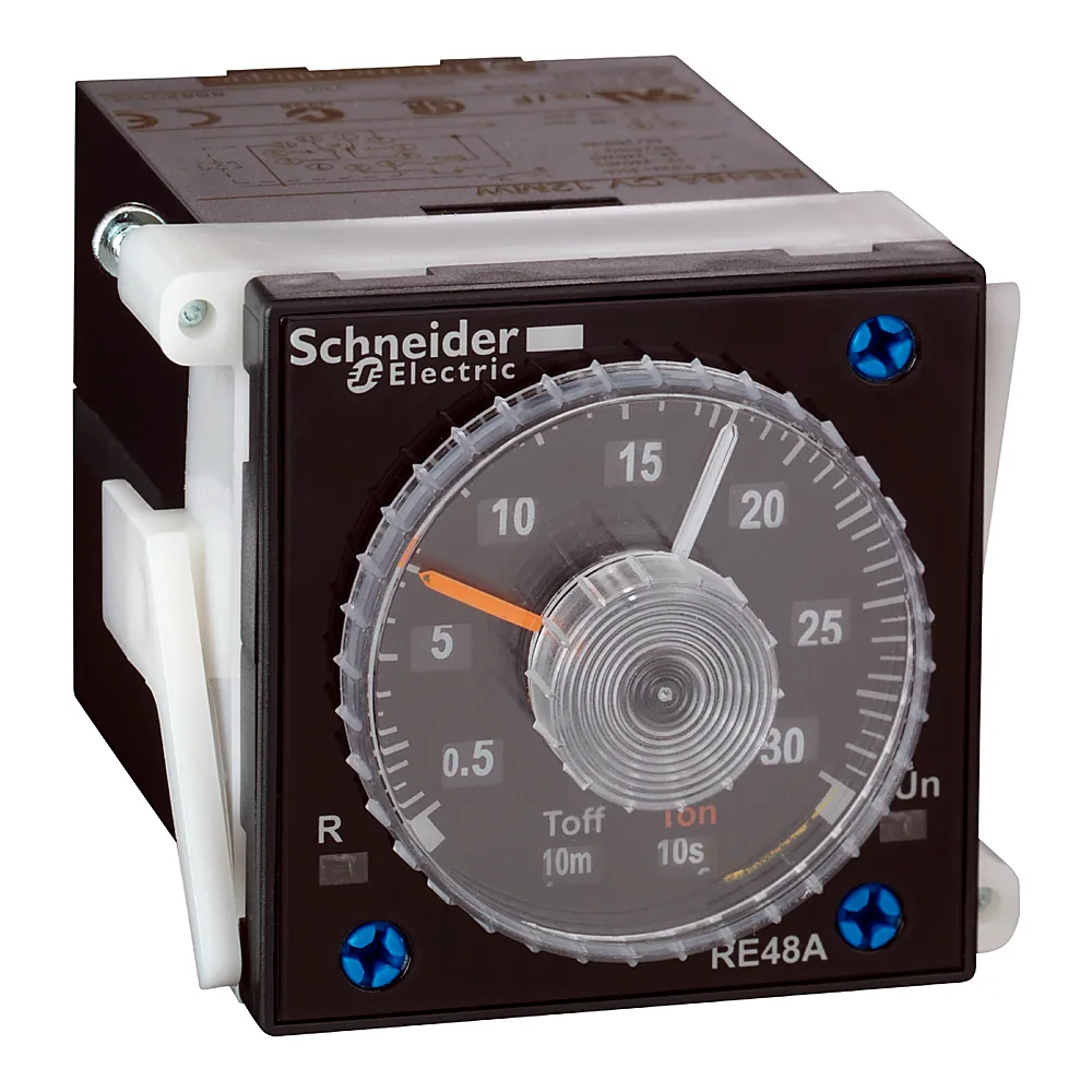Реле часу затримка вимикання 48х48 мм 24-240 В AC/DC Schneider Electric RE48ACV12MW