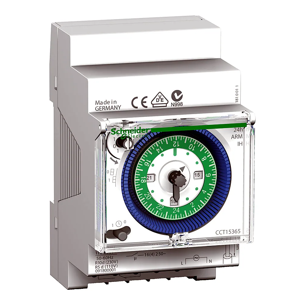 Реле часу електромеханічне Acti9 IH 24 год з пам'яттю 1 канал 16 А Schneider Electric CCT15365