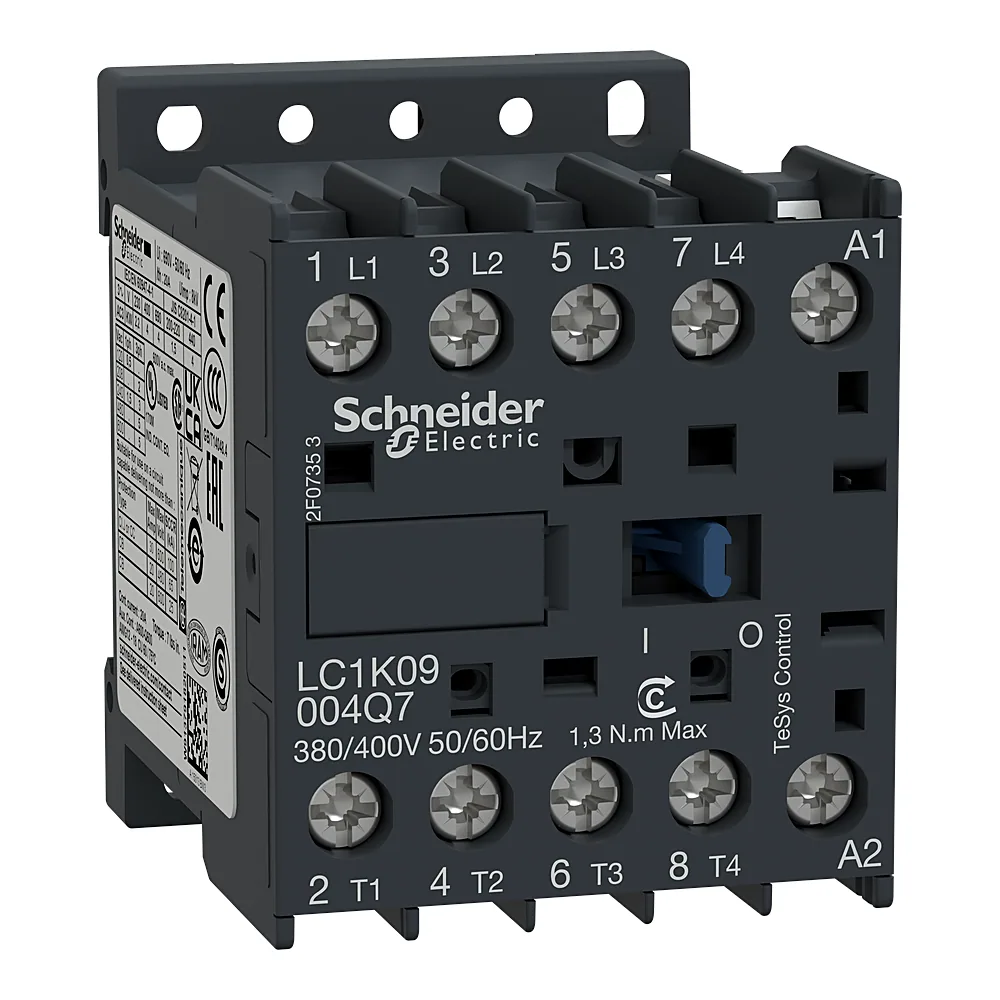 Контактор TeSys K 4P 4NO 20 А AC-1 котушка 230 В AC 50/60 Гц гвинтові затискачі Schneider Electric LC1K09004P7