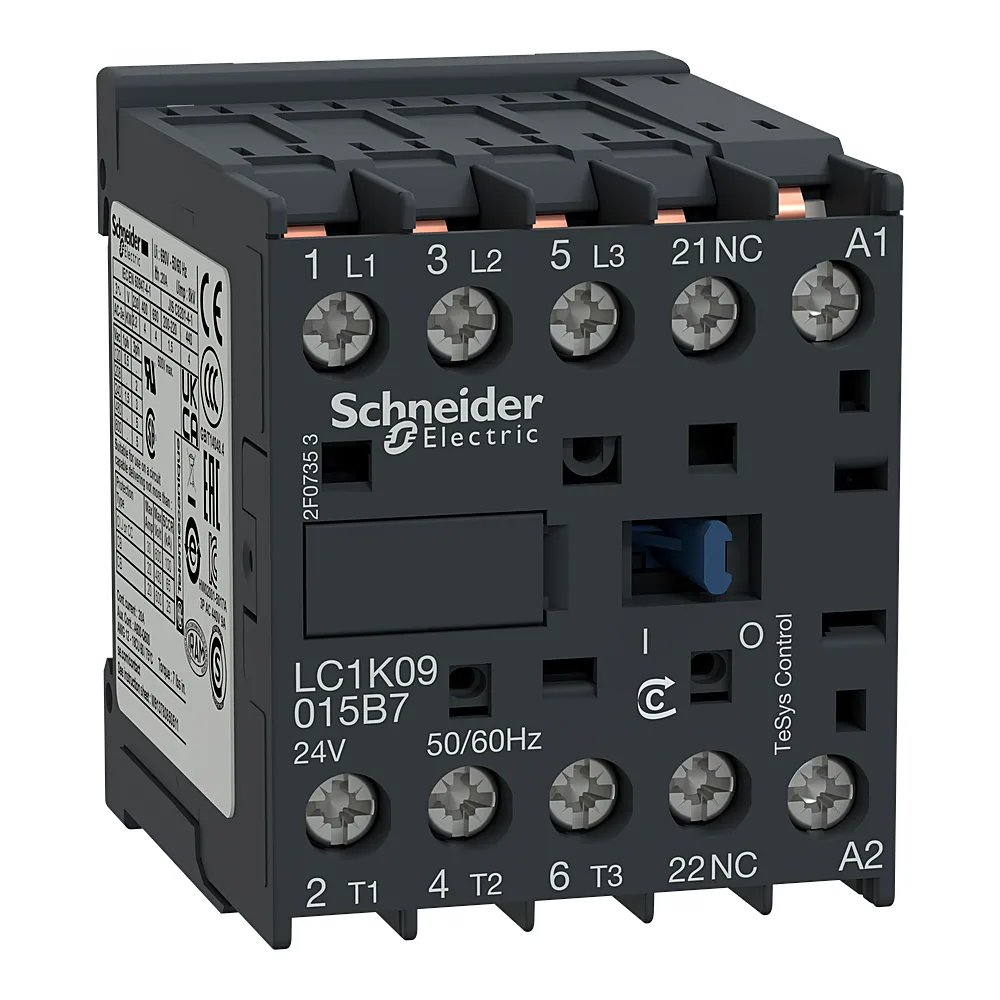 Контактор TeSys K 3P 12 А 1NC котушка 230 В AC 50/60 Гц виводи для друкованої плати Schneider Electric LC1K12015P7