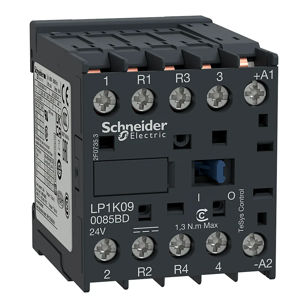 Контактор TeSys K 4P 20 А AC-1 2NO+2NC DC 220 В виводи для друкованої плати Schneider Electric LP1K090085MD