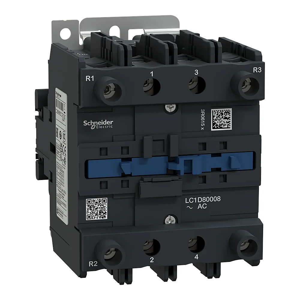Контактор TeSys Deca 4P 2NO+2NC 125 А AC-1 котушка 48 В AC 50/60 Гц Schneider Electric LC1D80008E7