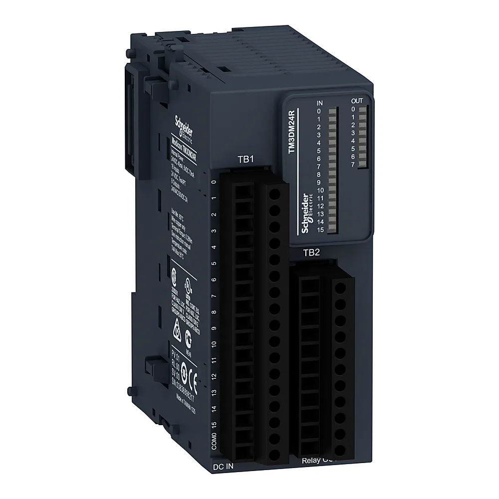 Модуль розширення Modicon TM3 24 входи/виходи релейні виходи Schneider Electric TM3DM24R