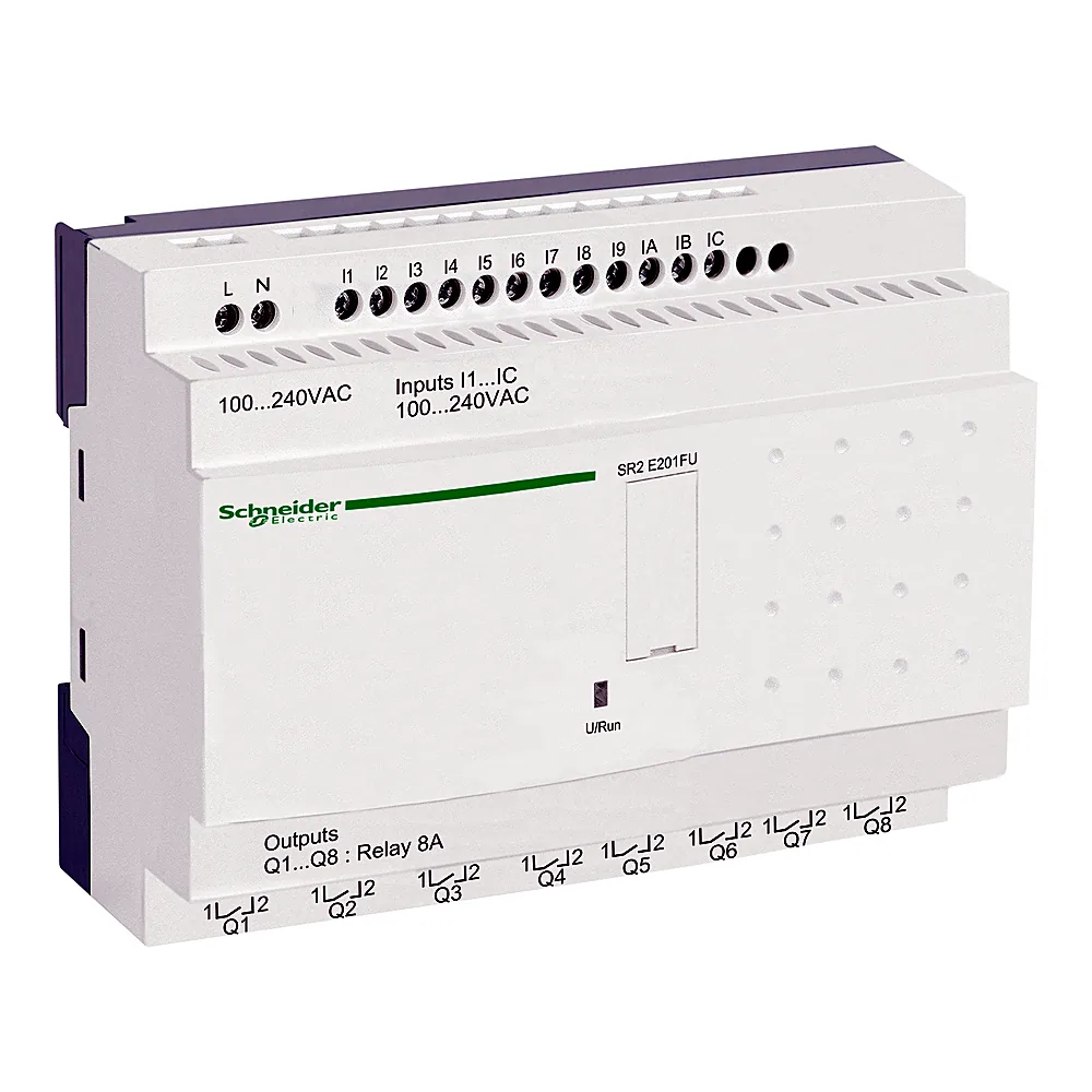Інтелектуальне реле Zelio Logic 12 входів 8 релейних виходів AC 100-240 В з годинником Schneider Electric SR2E201FU