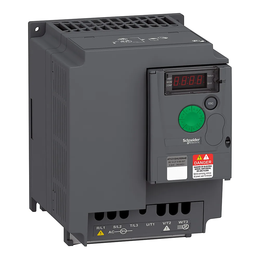 Перетворювач частоти Altivar ATV310 5,5 кВт 380-460 В 50/60 Гц 3-фазний IP20 без ЕМС-фільтра Schneider Electric ATV310HU55N4E