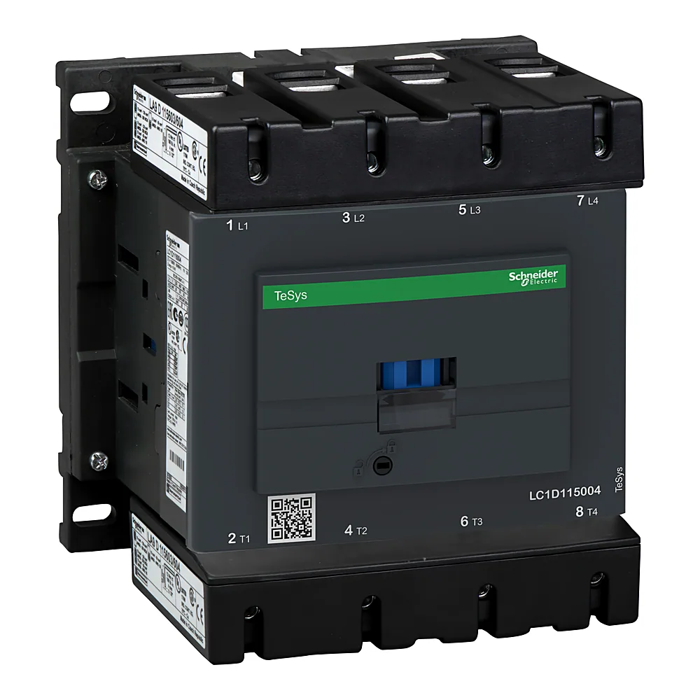Контактор TeSys D 4P 200 А AC-1 4NO 220 В AC 50/60 Гц Schneider Electric LC1D115004M7