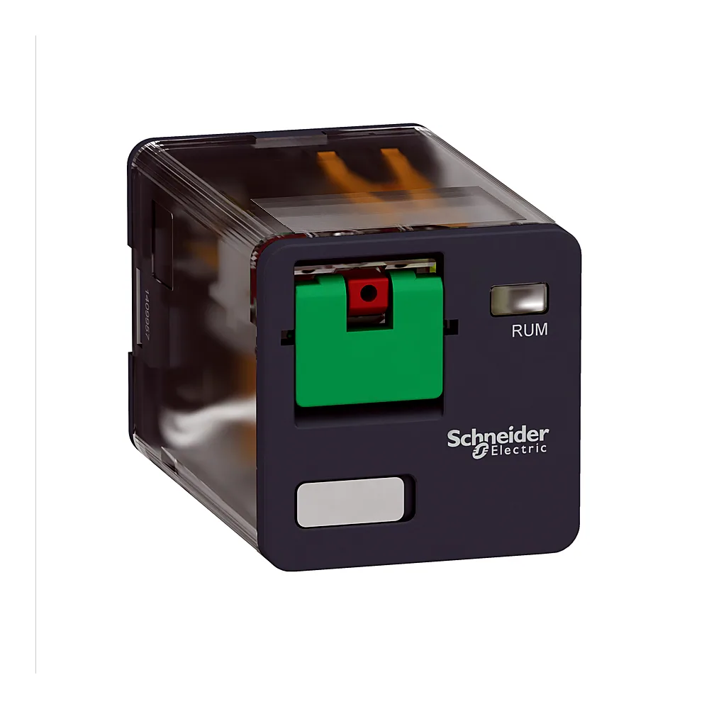 Реле проміжне RUM 3CO 10 А 230 В AC без світлодіода з циліндричними контактами Schneider Electric RUMC31P7