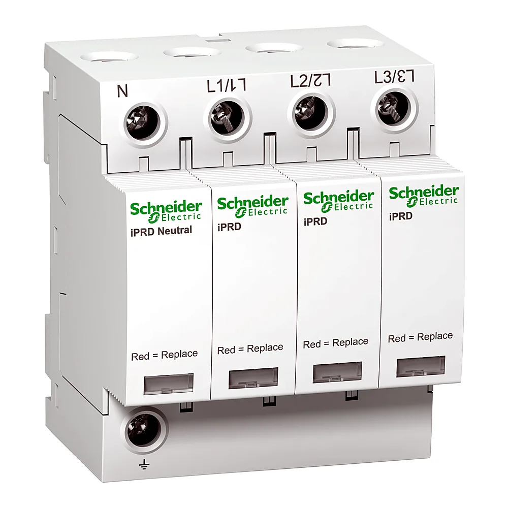 Обмежувач перенапруг Acti9 iPRD8r 3P+N 8/2,5 кА 350 В з сигнальним контактом Schneider Electric A9L08601