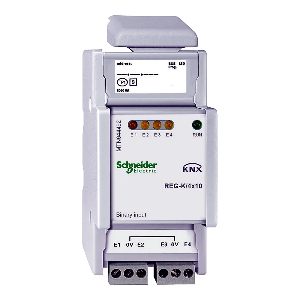 Бінарний вхід KNX REG-K/4X10 4 входи світло-сірий Schneider Electric MTN644492