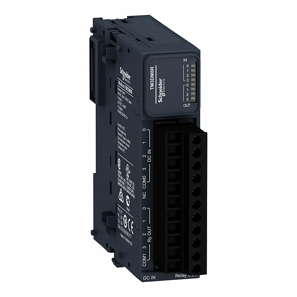 Модуль розширення Modicon TM3 8 входів/виходів релейні виходи Schneider Electric TM3DM8R