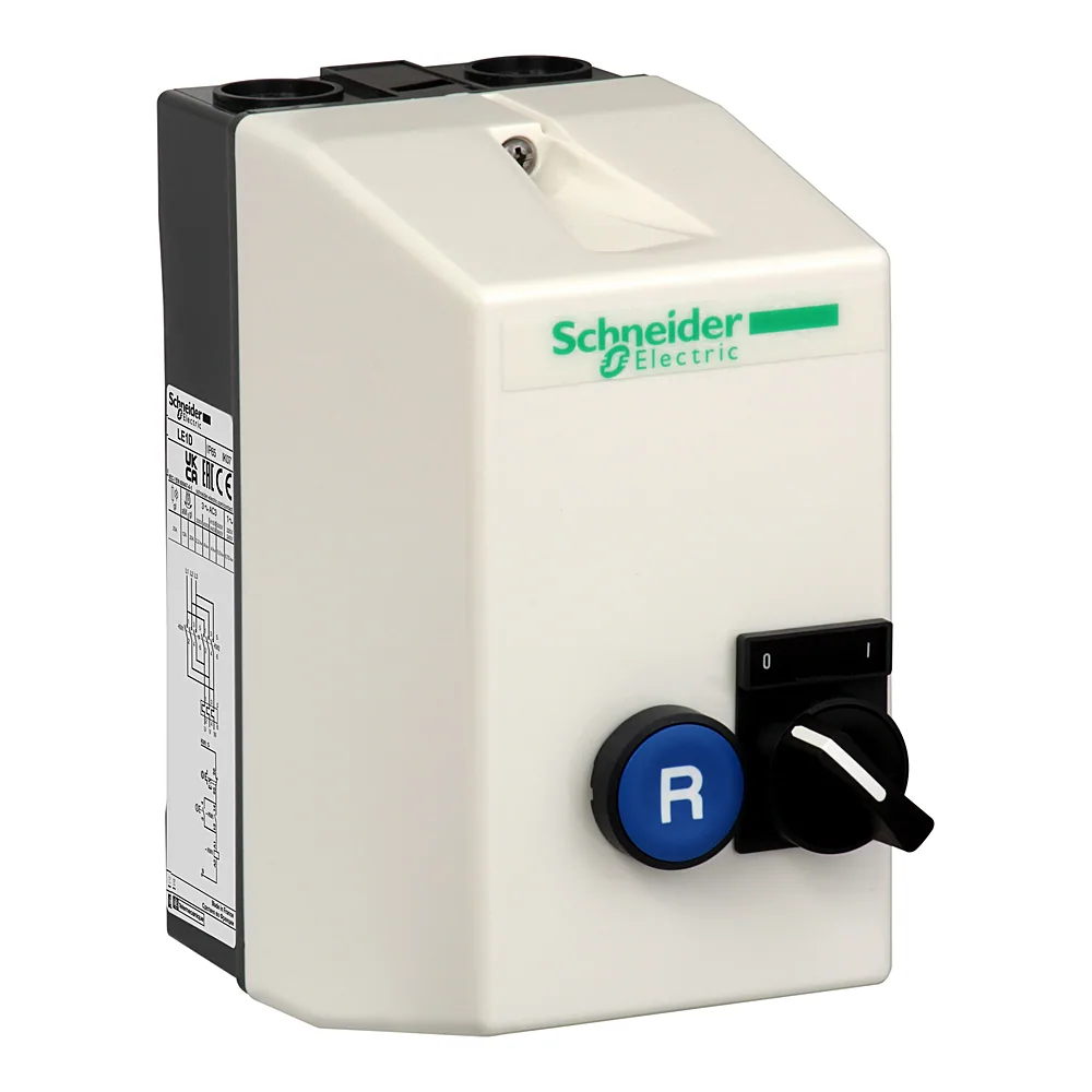 Пускач TeSys LE1 в корпусі IP65 9 А AC 230 В 3 кнопки Schneider Electric LE1D09P7A13