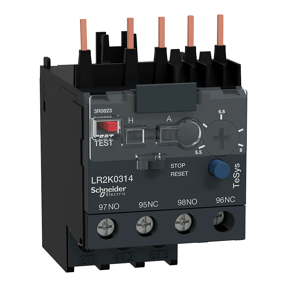 Теплове реле TeSys K 5,5-8 А 1NO+1NC Schneider Electric LR2K0314
