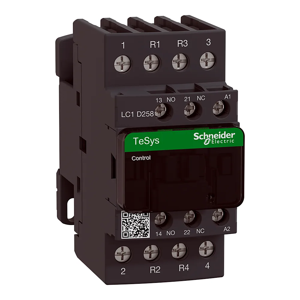 Контактор TeSys Deca 4P 2NO+2NC 40 А AC-1 котушка 24 В AC 50/60 Гц Schneider Electric LC1D258B7