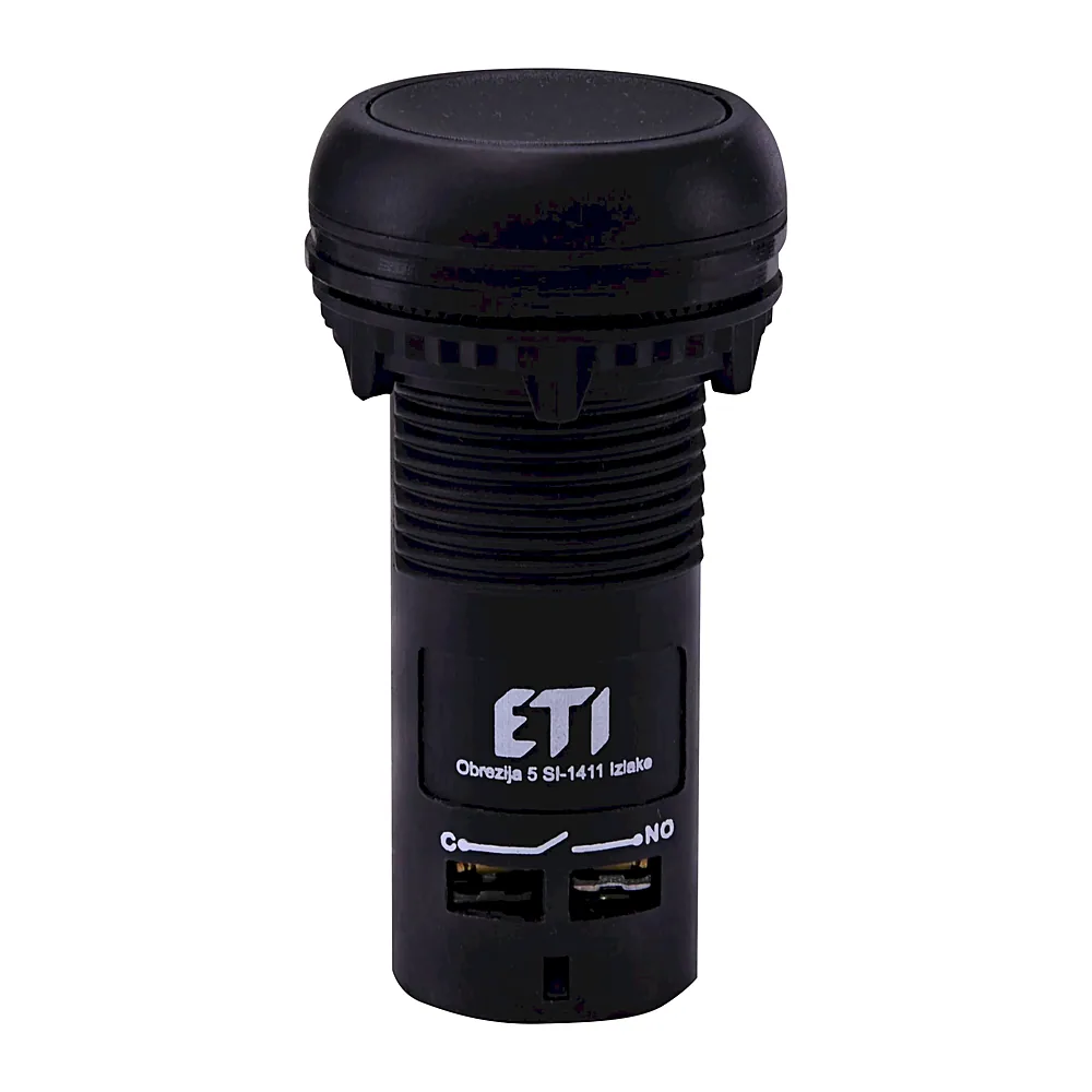 Кнопка керування ETI ECF-11-C заглиблена 1NO+1NC чорна 4771473