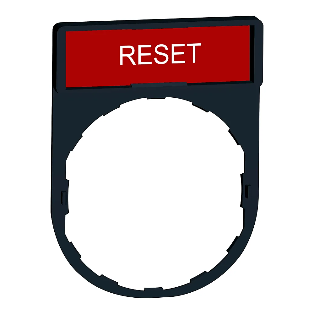Маркування RESET 30х40 мм для Harmony XB4/XB5 Schneider Electric ZBY2323