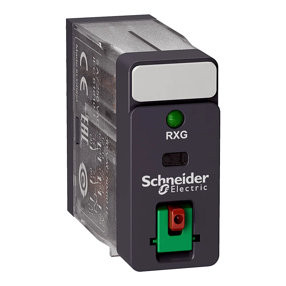 Реле проміжне RXG 2CO 5 А 230 В AC зі світлодіодом Schneider Electric RXG22P7