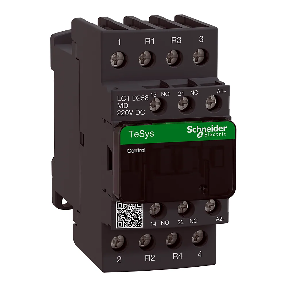 Контактор TeSys Deca 4P 2NO+2NC 40 А AC-1 котушка 220 В DC Schneider Electric LC1D258MD