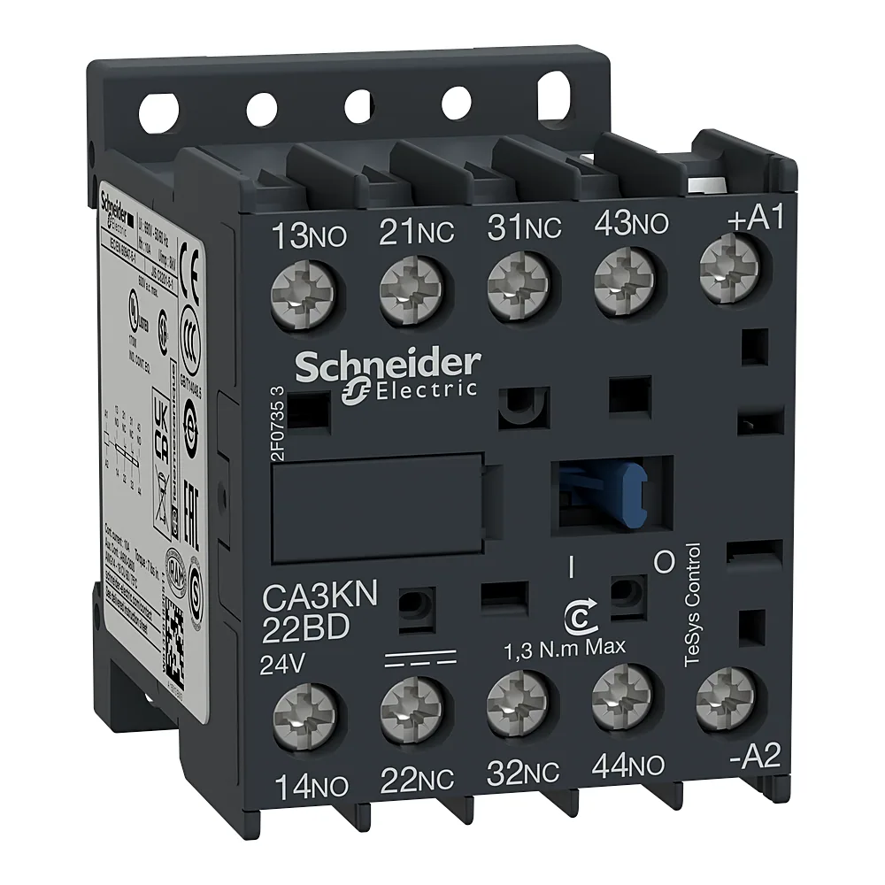 Проміжне реле TeSys K 2NO+2NC котушка 220 В DC гвинтові затискачі Schneider Electric CA3KN22MD