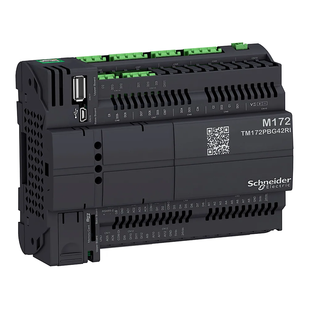 Контролер програмований логічний Modicon M172P без дисплея 42 входи/виходи Ethernet ізольований Schneider Electric TM172PBG42RI