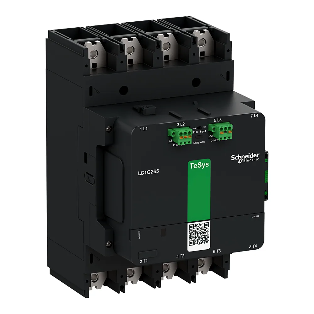 Контактор TeSys Giga 4P 4NO 500 А 1NO+1NC котушка 200-500 В AC/DC керування від ПЛК Schneider Electric LC1G5004LSEA