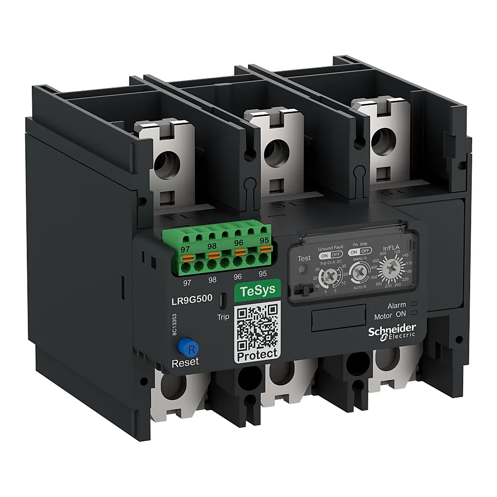 Теплове реле TeSys Giga електронне 125-500 А клас 5E-30E 1NO+1NC Schneider Electric LR9G500