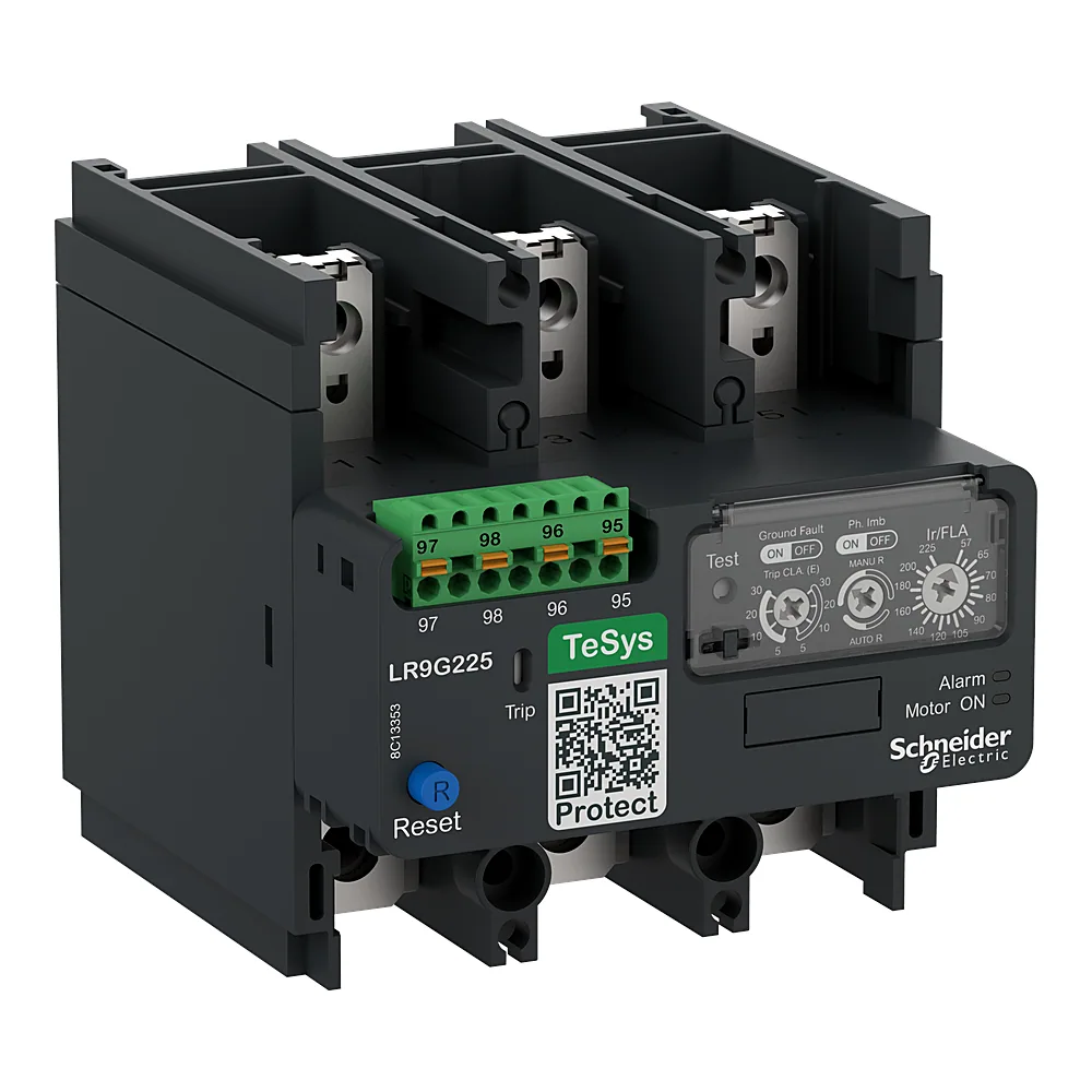 Теплове реле TeSys Giga електронне 57-225 А клас 5E-30E 1NO+1NC Schneider Electric LR9G225