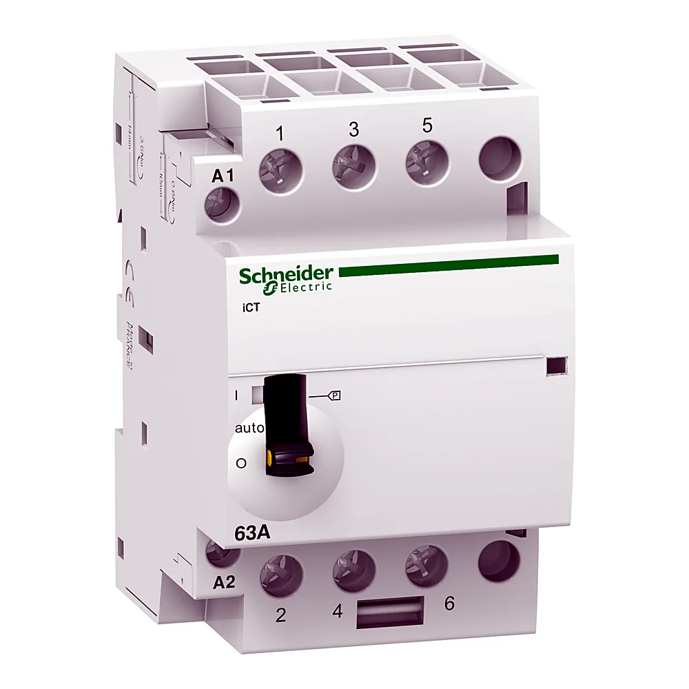 Контактор Acti9 iCT 40 А 3NO 220/240 В AC 50 Гц з ручним керуванням Schneider Electric A9C21843