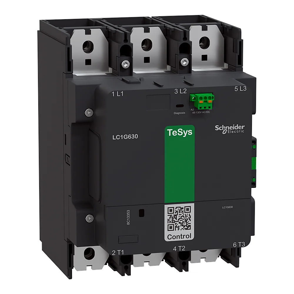 Контактор TeSys Giga 3P 630 А 1NO+1NC котушка 100-250 В AC/DC Schneider Electric LC1G630KUEN