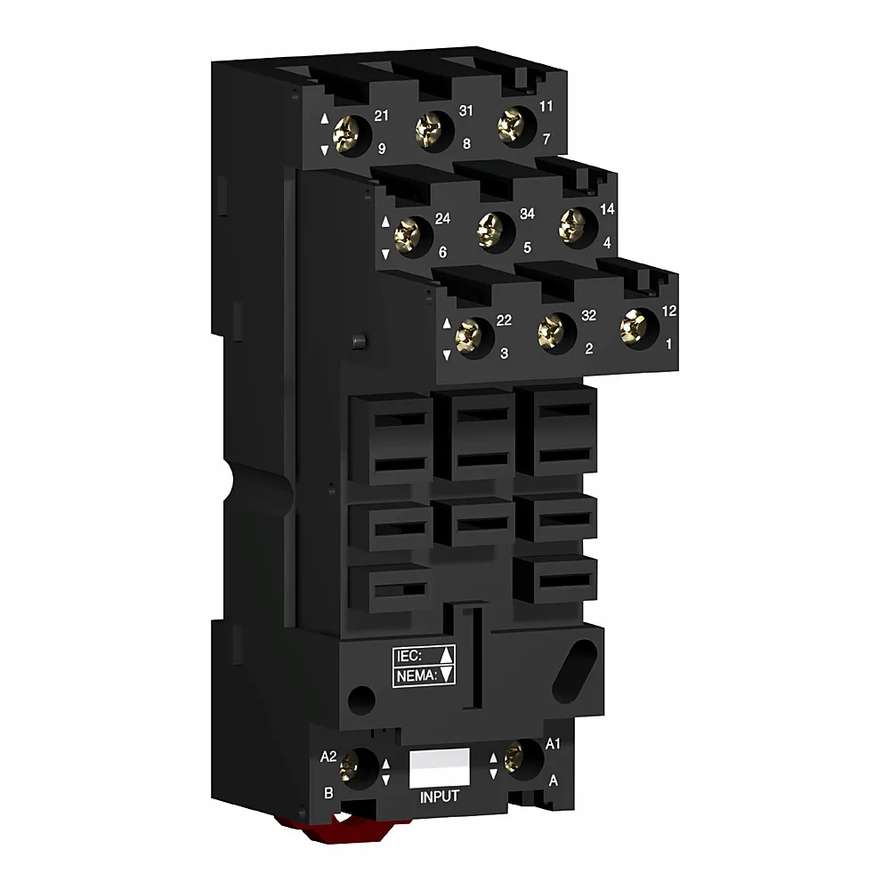 Цоколь для реле RUMF2/RUMF3 3CO 12 А з плоскими контактами Faston Schneider Electric RUZSF3M