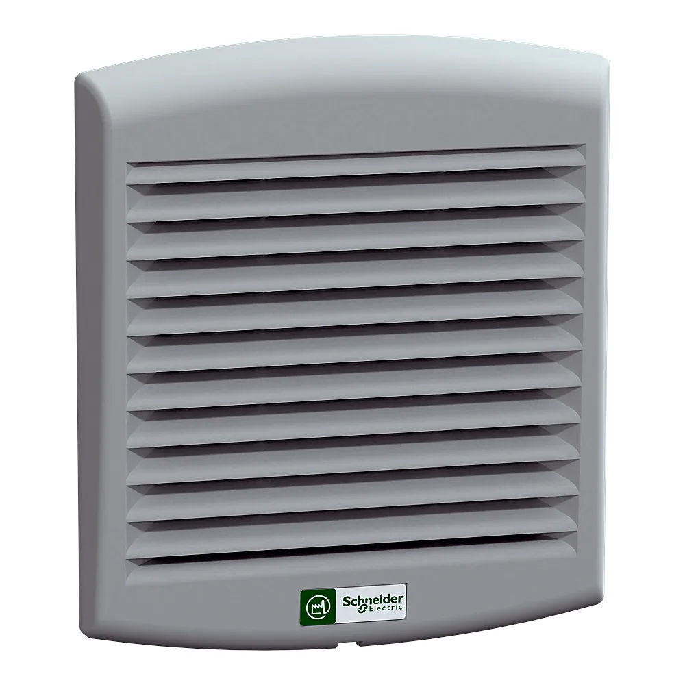 Вентилятор ClimaSys CV 85 м³/год 24 В DC IP54 виріз 125х125 мм RAL 7035 Schneider Electric NSYCVF85M24DPF
