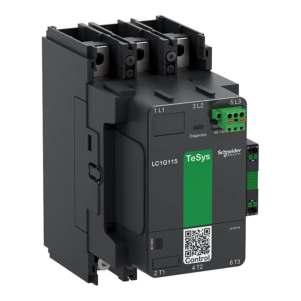 Контактор TeSys Giga 3P 225 А 1NO+1NC котушка 100-250 В AC/DC Schneider Electric LC1G225KUEN