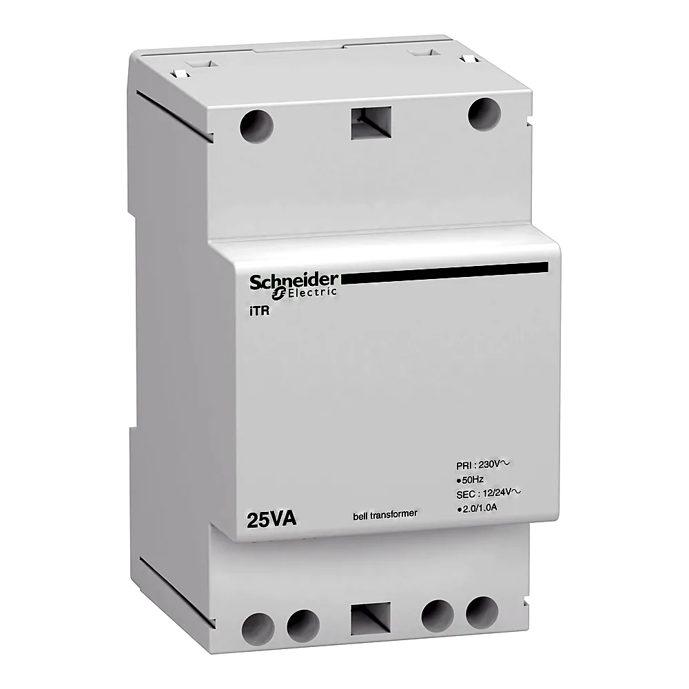 Трансформатор дзвінковий Acti9 iTR 230/12-24 В 25 ВА DIN Schneider Electric A9A15215