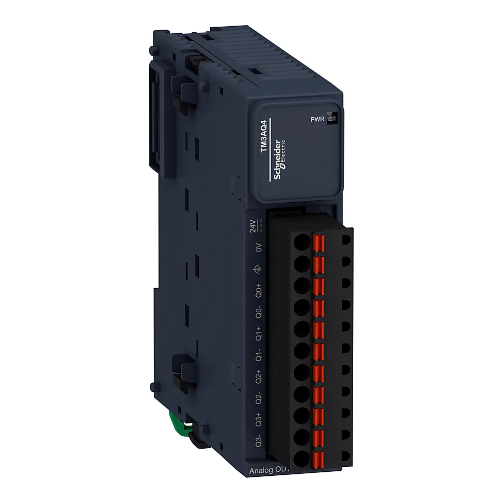 Модуль розширення Modicon TM3 4 аналогові виходи 12 біт пружинні затискачі Schneider Electric TM3AQ4G