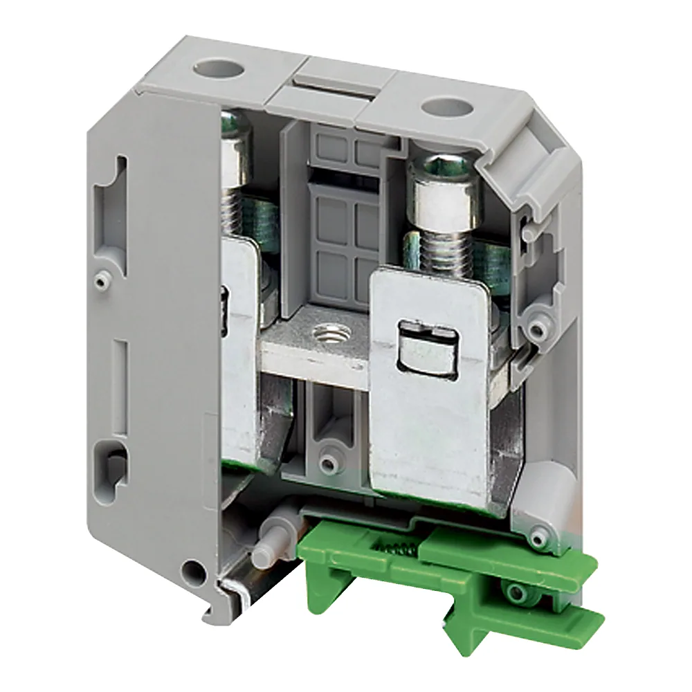 Клема гвинтова Sarel 2-контактна 70 мм² сіра Schneider Electric NSYTRV702