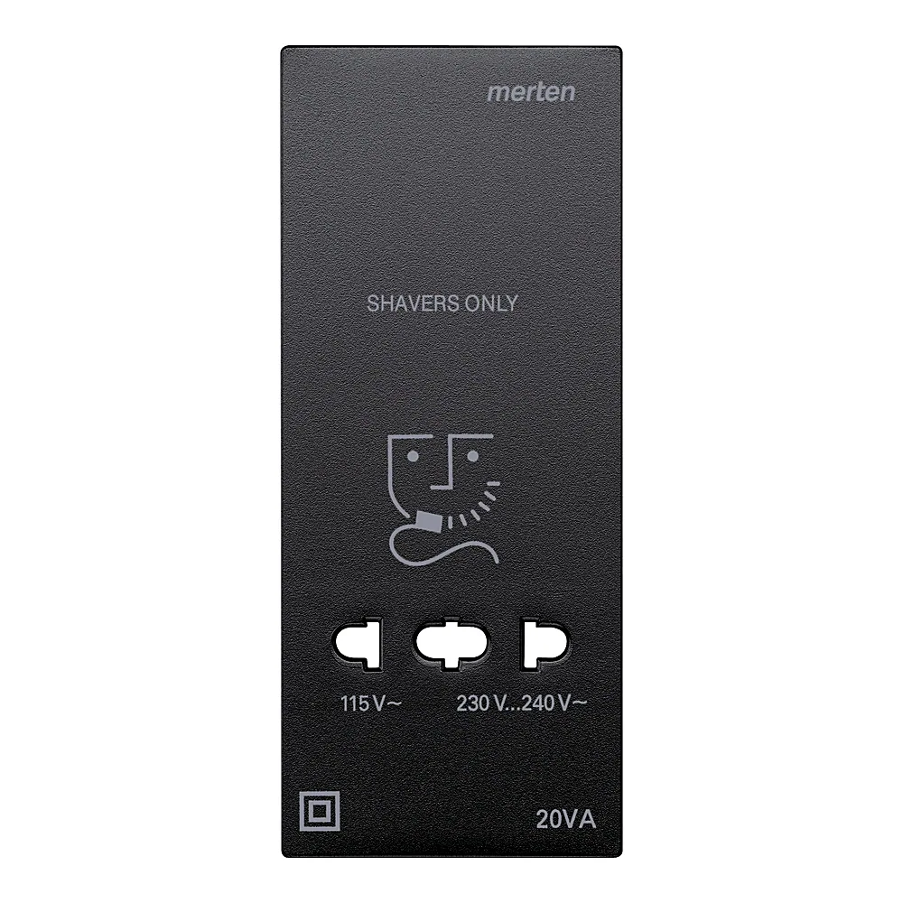 Накладка розетки для гоління System M антрацит Schneider Electric 213514