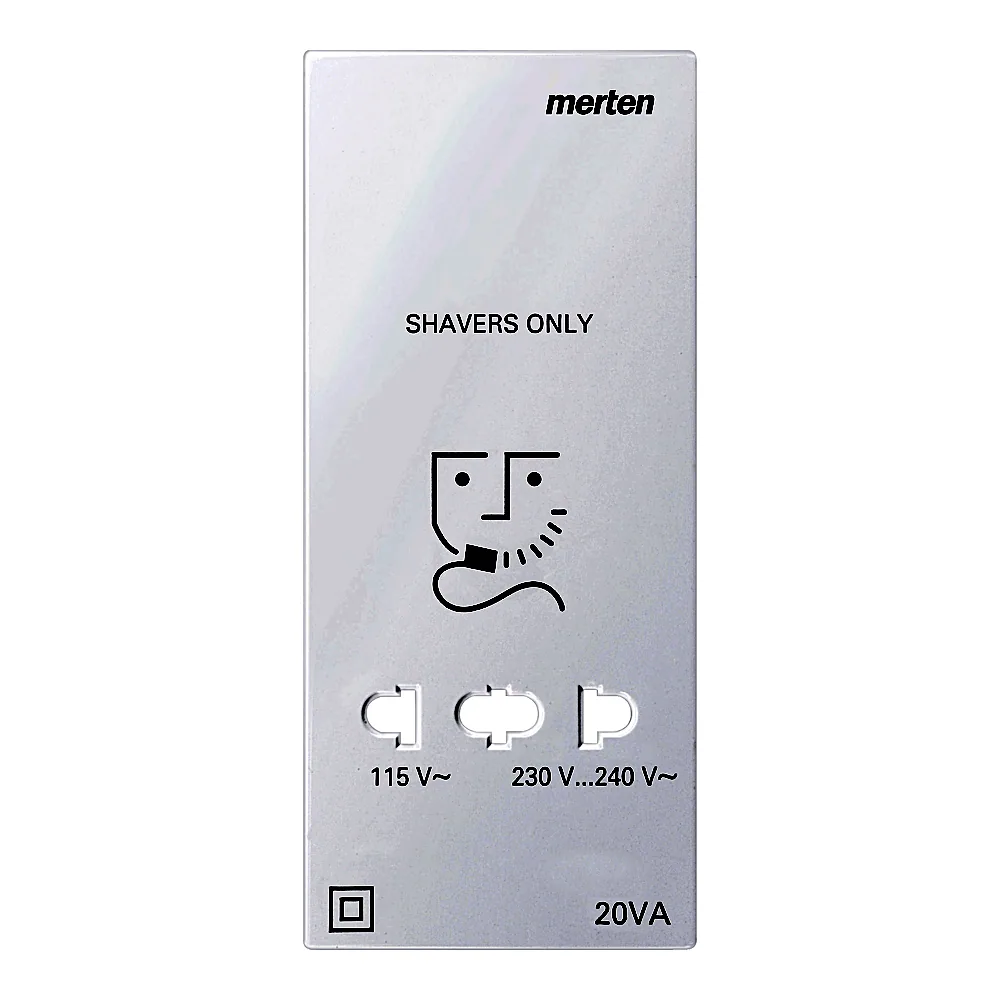 Накладка розетки для гоління System M полярно-біла Schneider Electric 213519