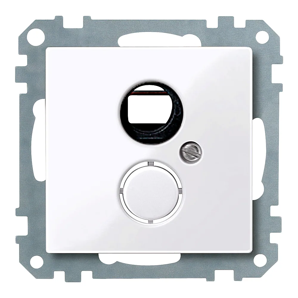 Накладка з супортом для механізму DIN 41524 System M активно-біла глянцева Schneider Electric 290325