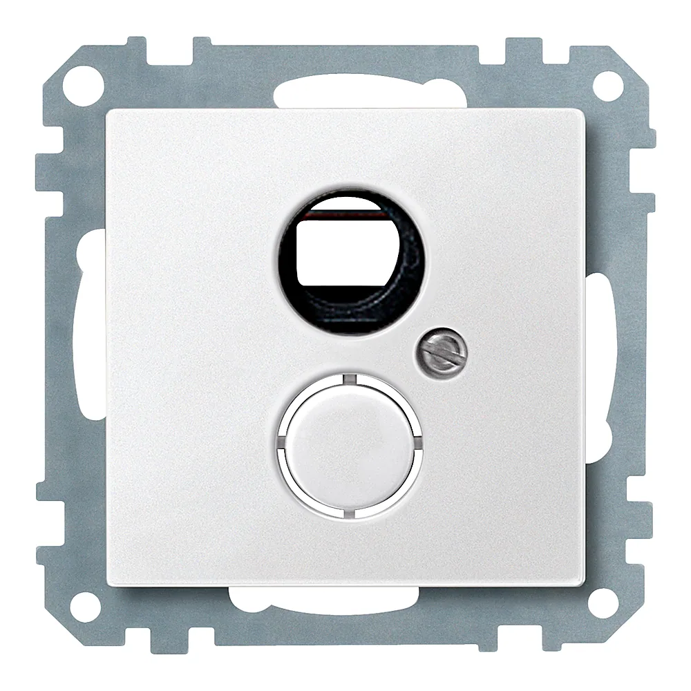 Накладка з супортом для механізму DIN 41524 System M полярно-біла Schneider Electric 296419