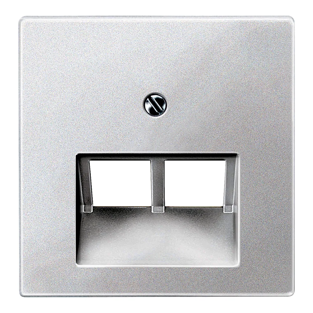 Накладка розетки 2xRJ45 System M полярно-біла Schneider Electric 298019