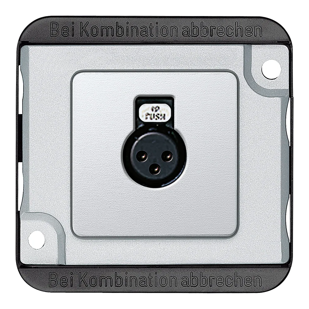 Розетка аудіо Panzer XLR алюміній Schneider Electric 460860