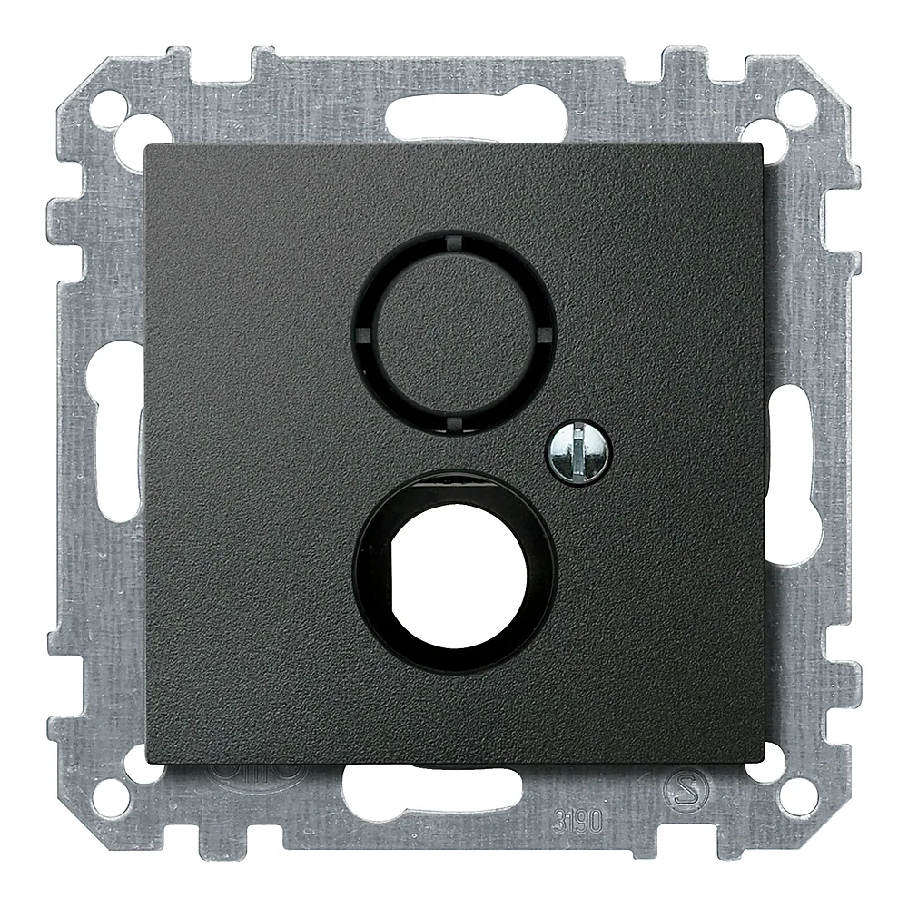 Накладка розетки BNC/TNC System M антрацит Schneider Electric 468514
