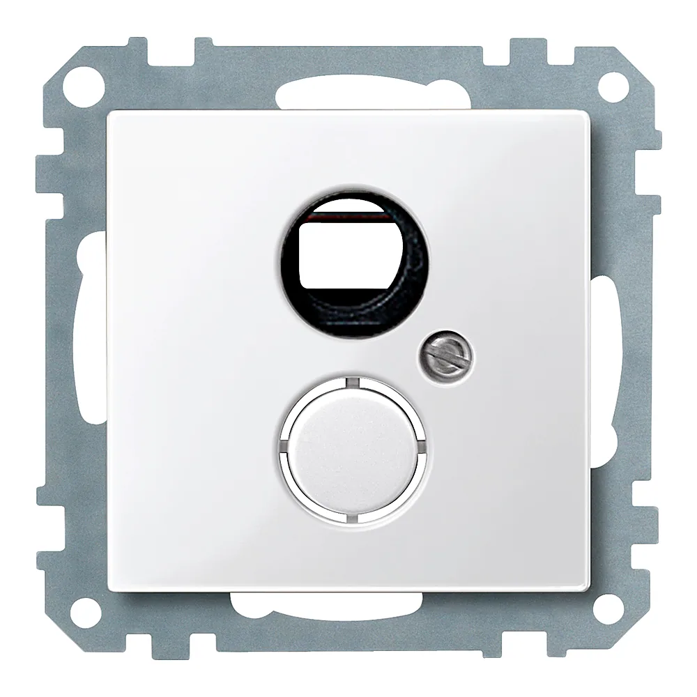 Накладка розетки BNC/TNC System M полярно-біла глянцева Schneider Electric 469119