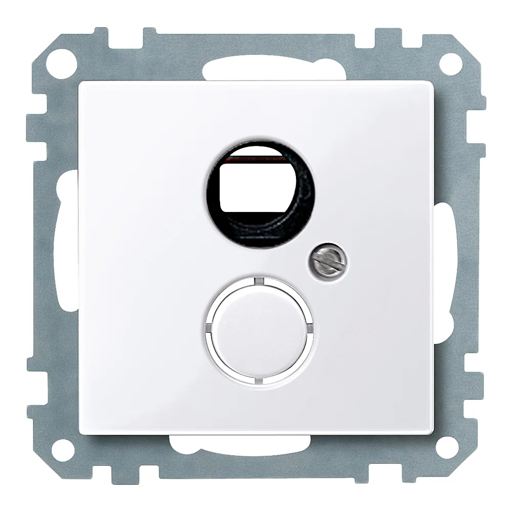 Накладка розетки BNC/TNC System M активно-біла глянцева Schneider Electric 469125